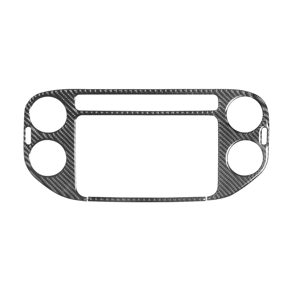 Carbon Fiber Middle Vent Outer Trim Panel for Volkswagen for Tiguan 2013-17