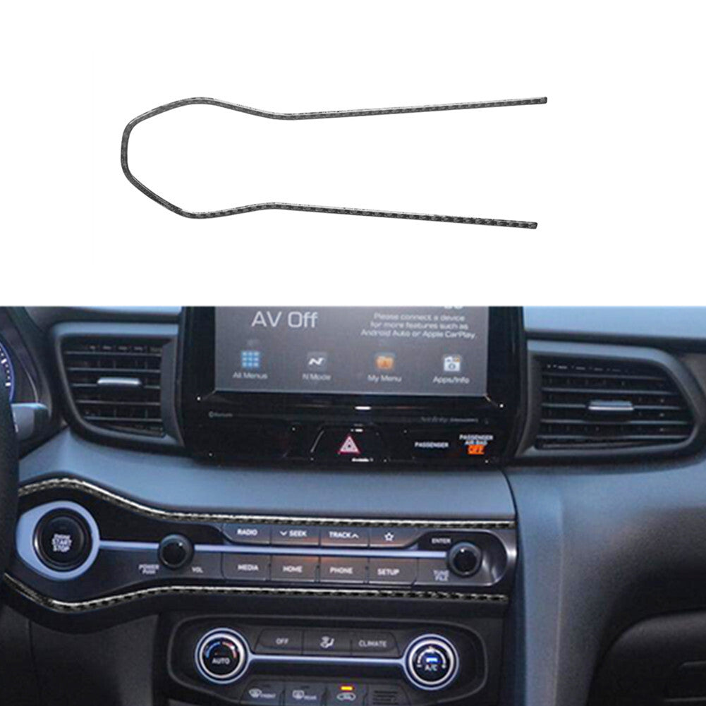 Carbon Fiber Radio Button Frame Trim for Hyundai for Veloster JS 2019-2022