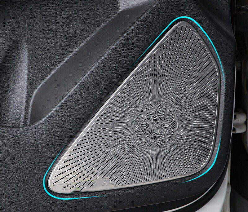 for Chevrolet Equinox 2018-2021 Silver Stainless Inner Door Speaker Cover Trim