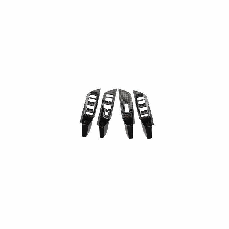 Fit for Audi A6 A7 2019-2024 Carbon Fiber Window Lift Panel Switch Cover Trim 4P