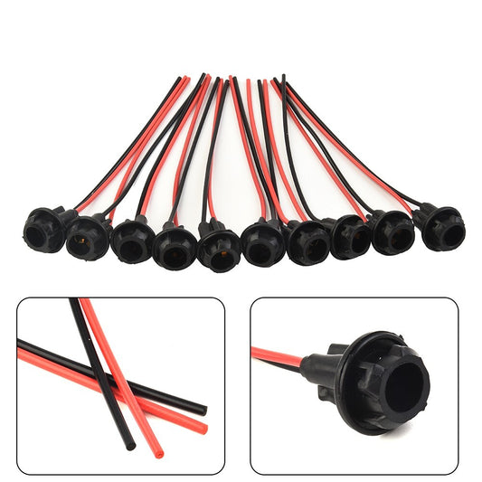 10x 168 921 Light Bulb Adapters Extension Pre-wired Wiring Harness Sockets