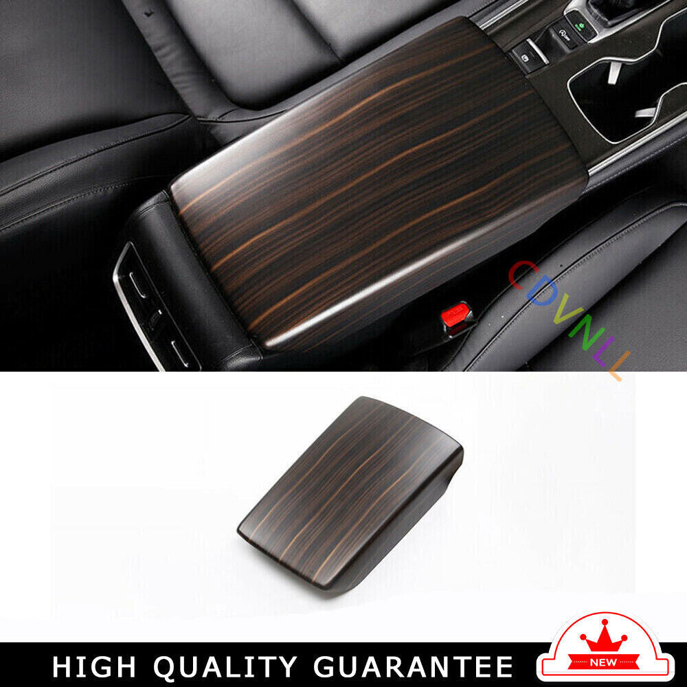 Middle Console Armrest Box Cover Trim for Honda Accord 10th 2018-2022 Matte Wood