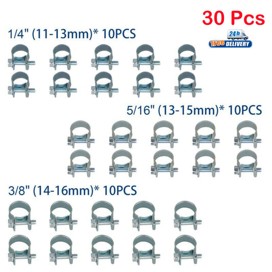 30 x 1/4 inch 5/16 inch 3/8 inch fuel injection gas hose worm gear hose clamp pipe clamp