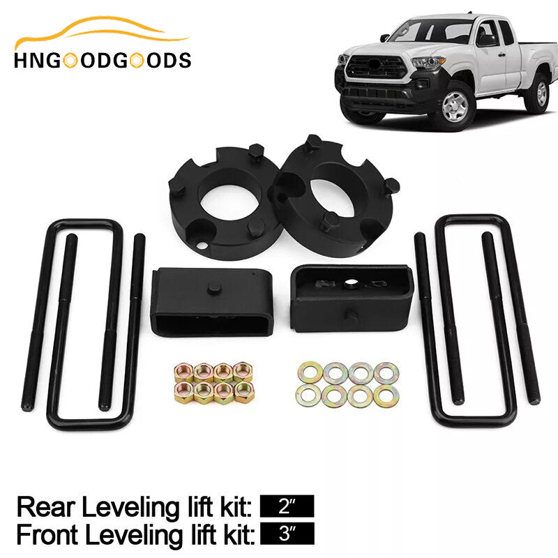 3-inch front and 2-inch rear leveling and lifting kit with adjustable height intervals suitable for 2007-2021 for Toyota Tundra models.