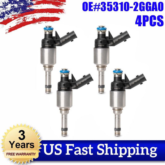 4PCS Fuel Injector 35310-2GGA0 for Hyundai Sonata 15-17 for Kia Sorento 16-18 2.4L