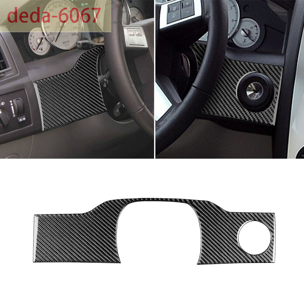 Carbon Fiber Dashboard Speedometer Lower Panel Cover for Chrysler 300C 2005-2007