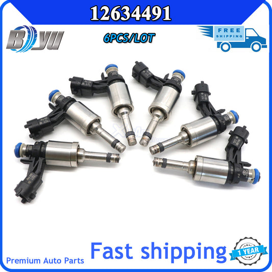 6P fuel injector kit for GimChill Acadia, for Chevrolet Traverse, for Buick Enclave 3.6L 1263491