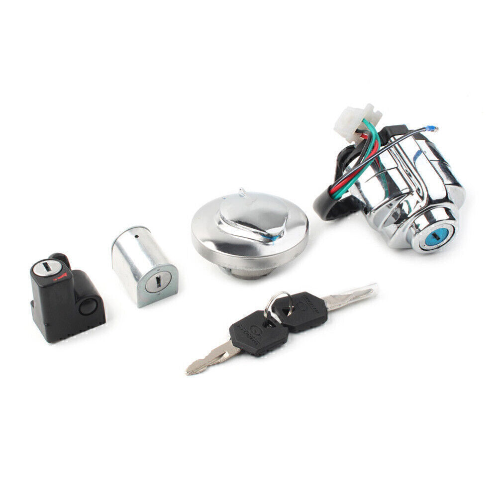 for Honda VT250 Shadow VT400 VT750 VT600 2 Keys Ignition Barrel Lock Switch Kit