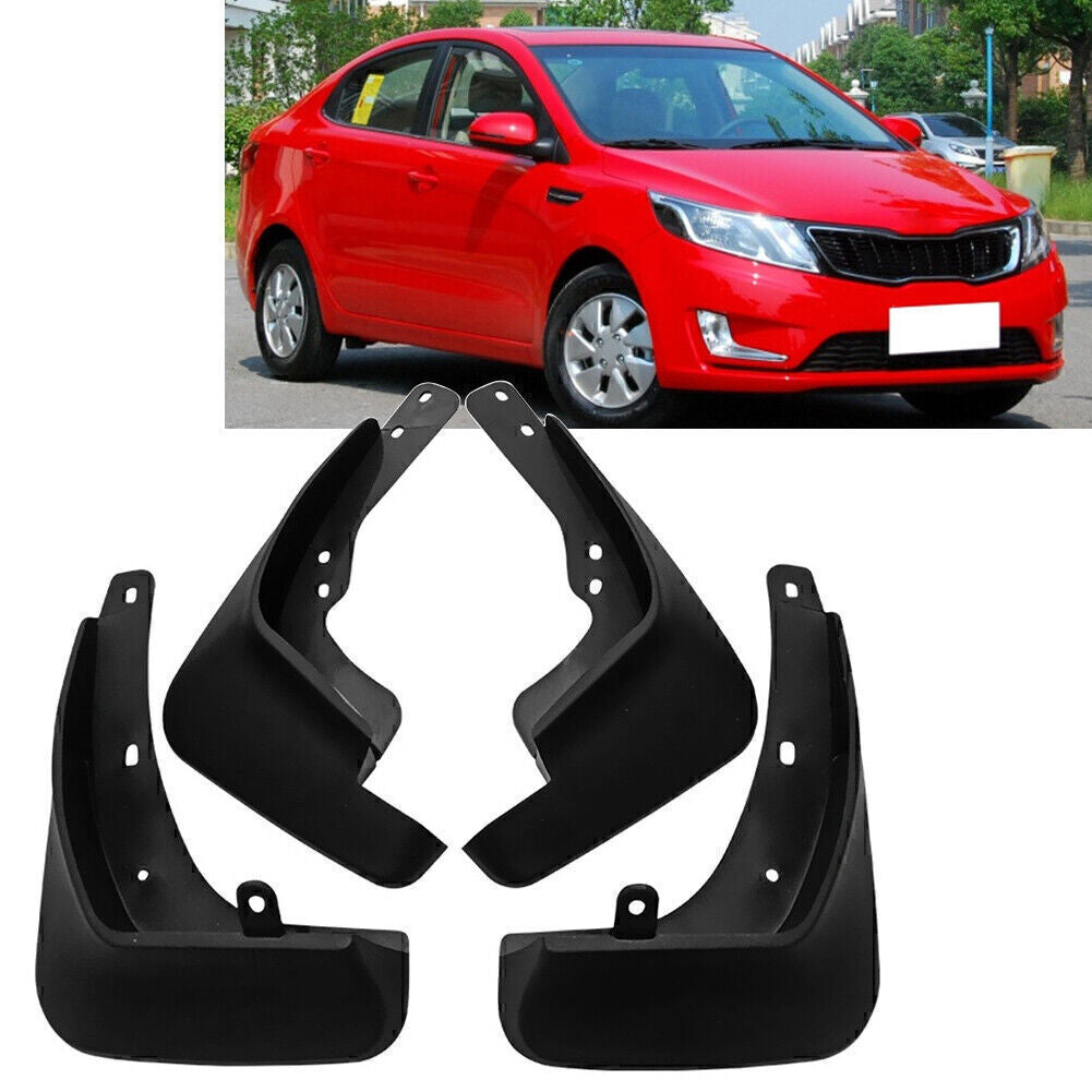 4pcs Front  Rear Deluxe Molded Splash Guard for 2012 2013-2017 for KIA RIO UB SEDAN