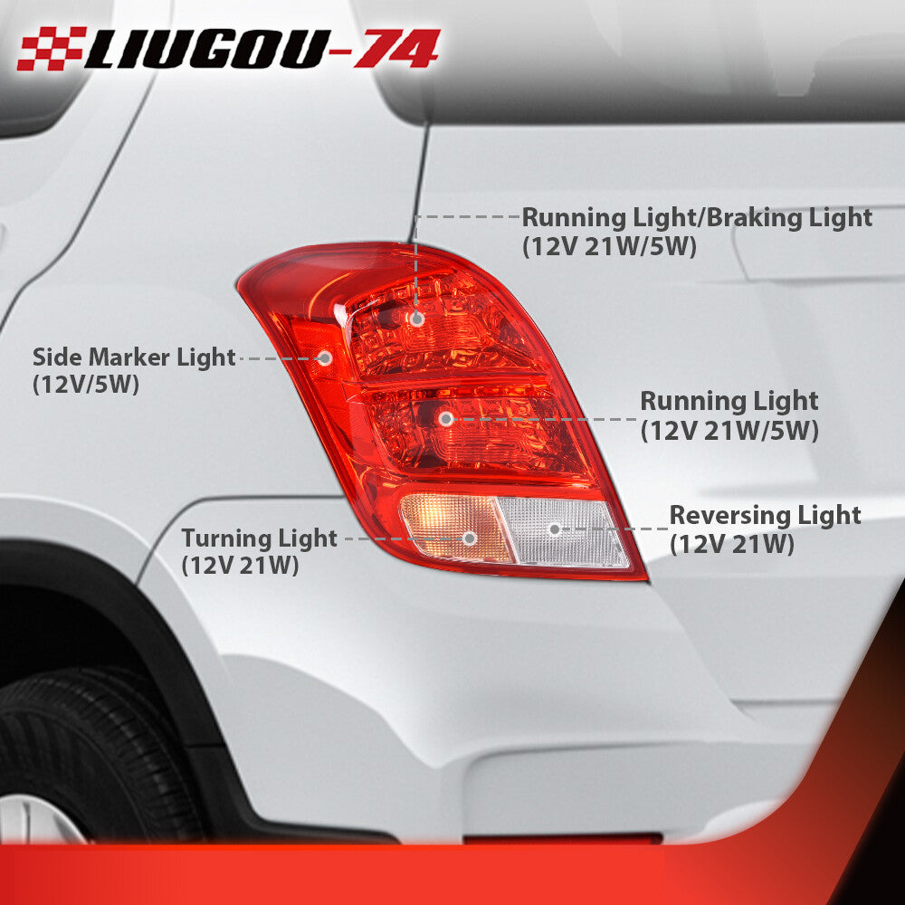 Taillights suitable for 13-19 for Chevrolet Trax halogen brake light replacement for drive side