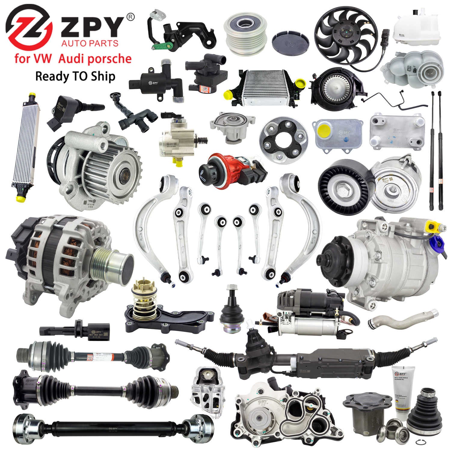ZPY 1Pcs NEW AUTO PARTS FRONT SHOCK ABSORBER for AUDI R8 ELECTRIC CONTROL