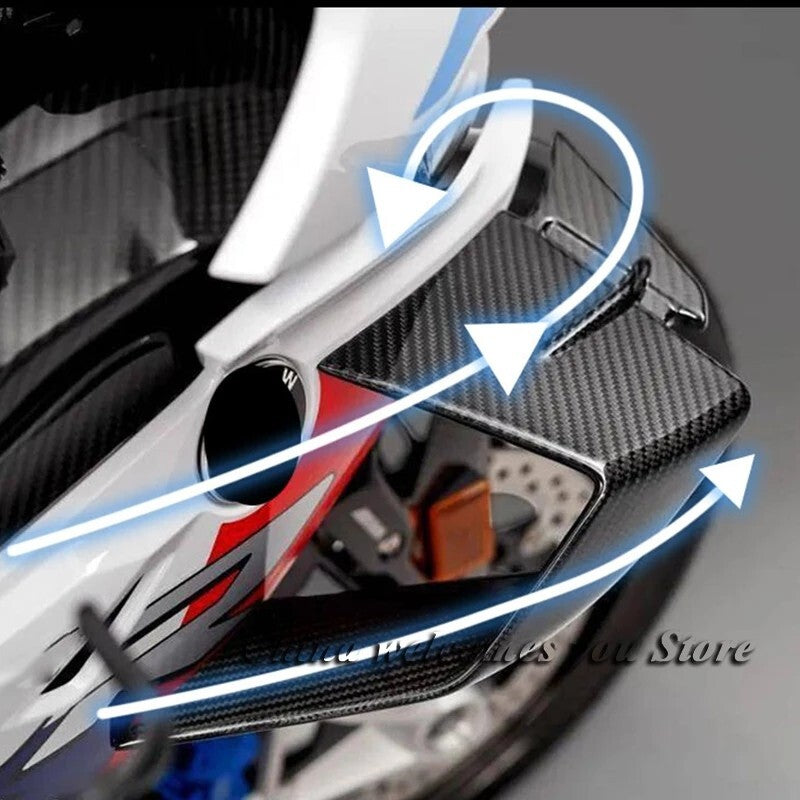 for BMW S1000RR M1000RR 2019-2023 Carbon Fiber Front Spoiler Fixed Wind Winglets