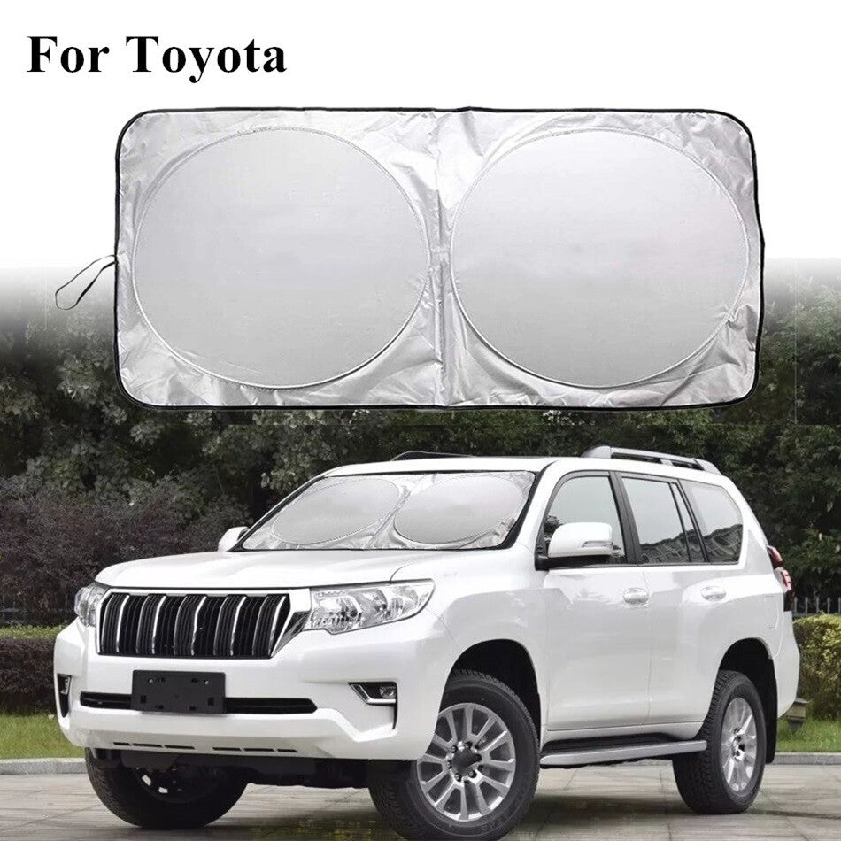 for Toyota Car Windshield Sun Shade Screen Foldable UV Block Cover Visor