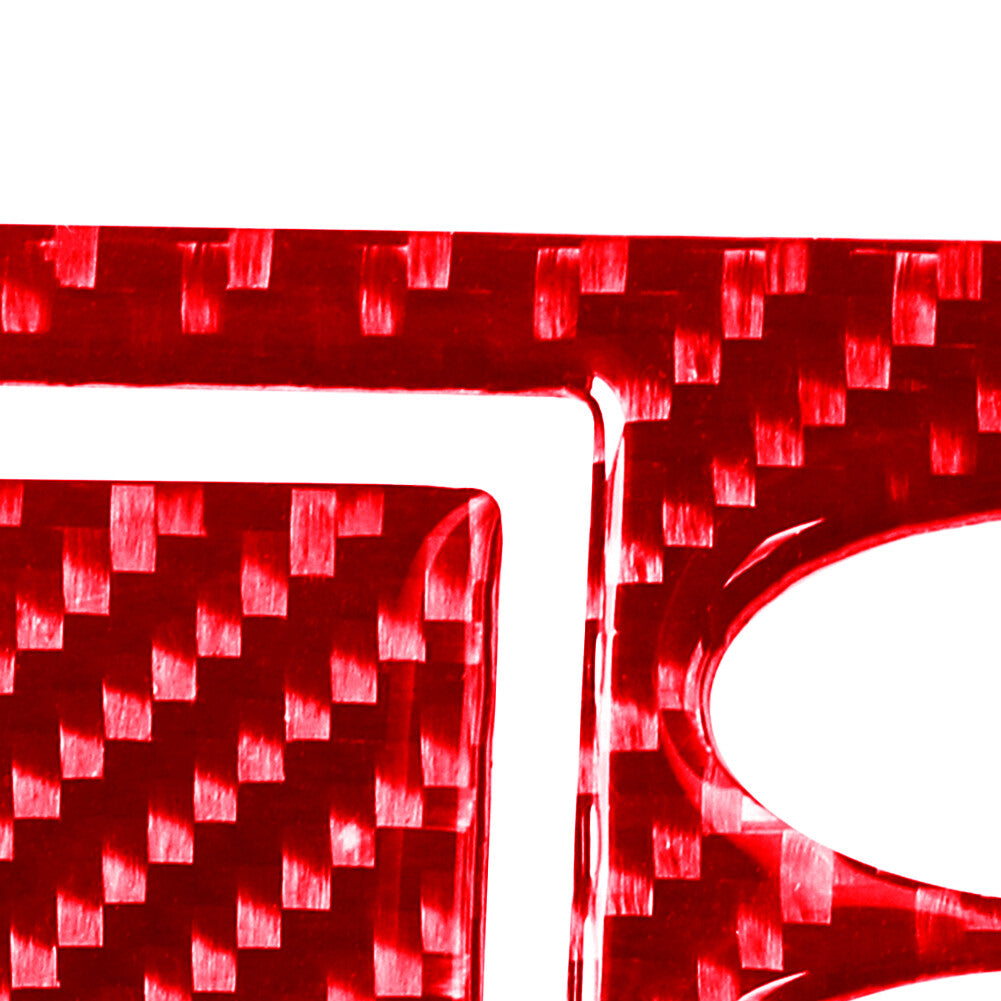 Red Carbon Fiber Ashtray + Window Control Cover Trim for Porsche Boxster 1998-04