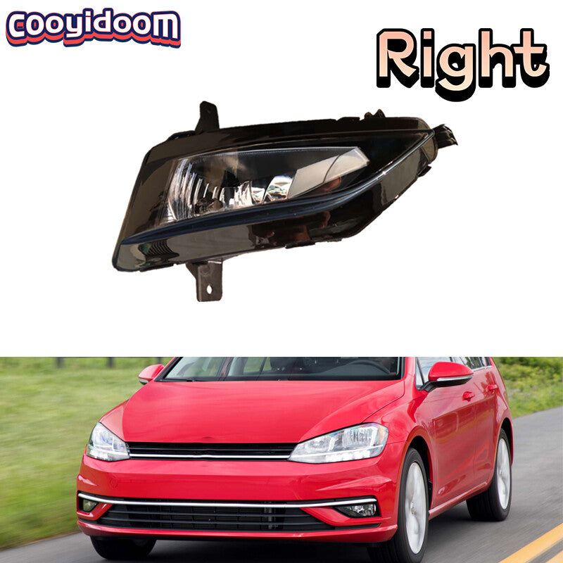 Right front fog light LED; suitable for Volkswagen for Golf 7.5 2018 2019; suitable for Volkswagen for Jetta 2019 2020.
