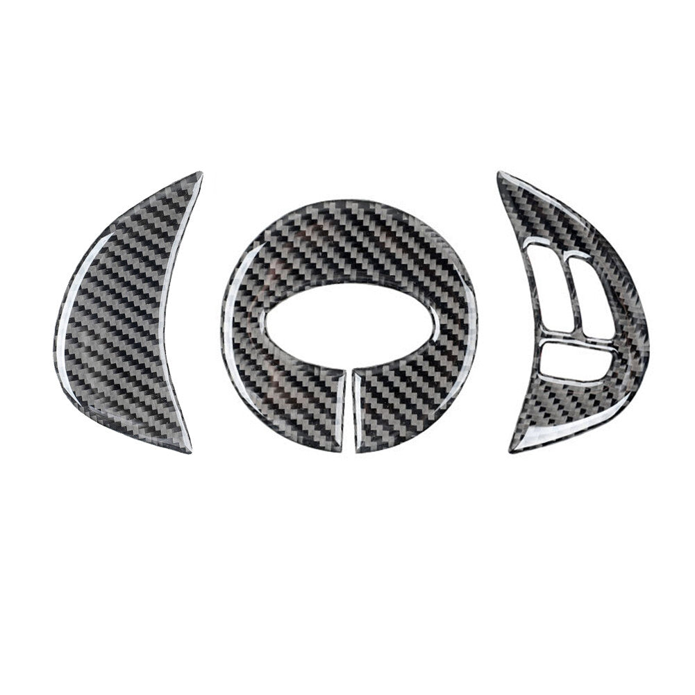 Carbon Fiber Steering Wheel Buttons Trim for Subaru Forester 2009-2013 Type B