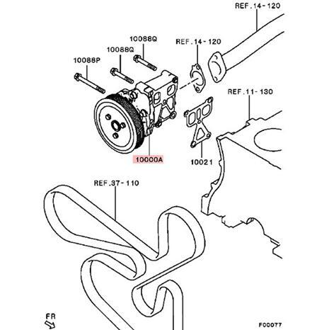 Water Pump fit for Mitsubishi ASX LANCER SPORTBACK OUTLANDER SPORT RVR
