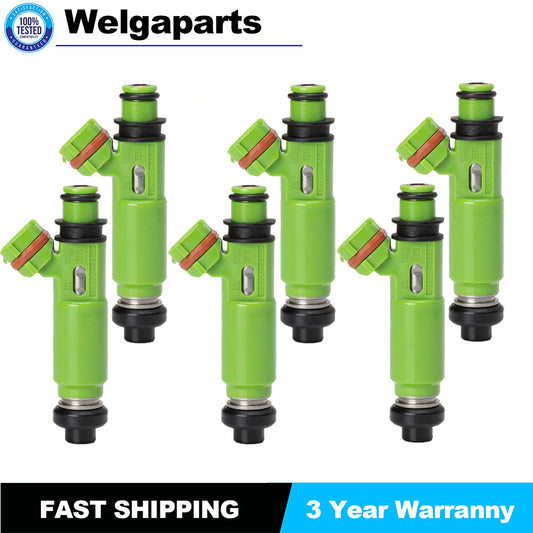 6Pcs Fits 1998-2003 for Mitsubishi Montero sport 3.0L V6 Fuel Injectors 195500-3170