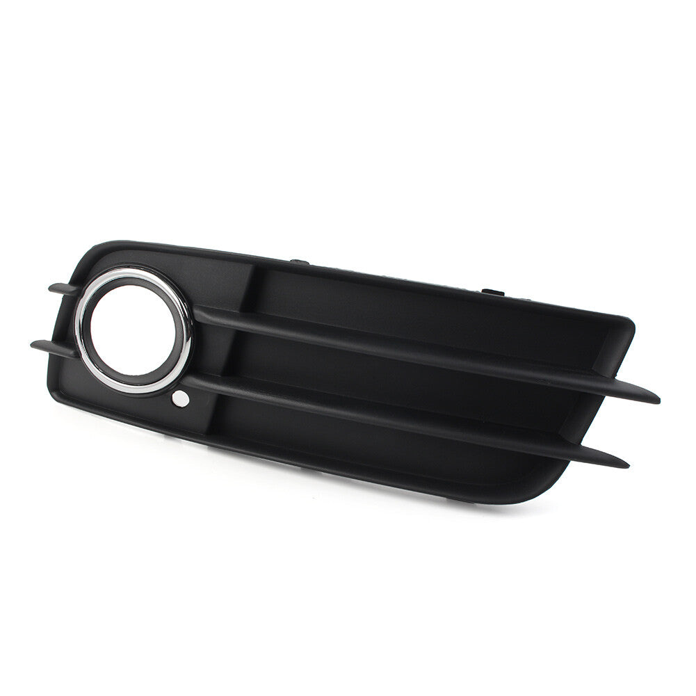 for Audi A4 B8 S4 08-12 Right Front Bumper Fog Light Grille Cover W/Chrome Ring