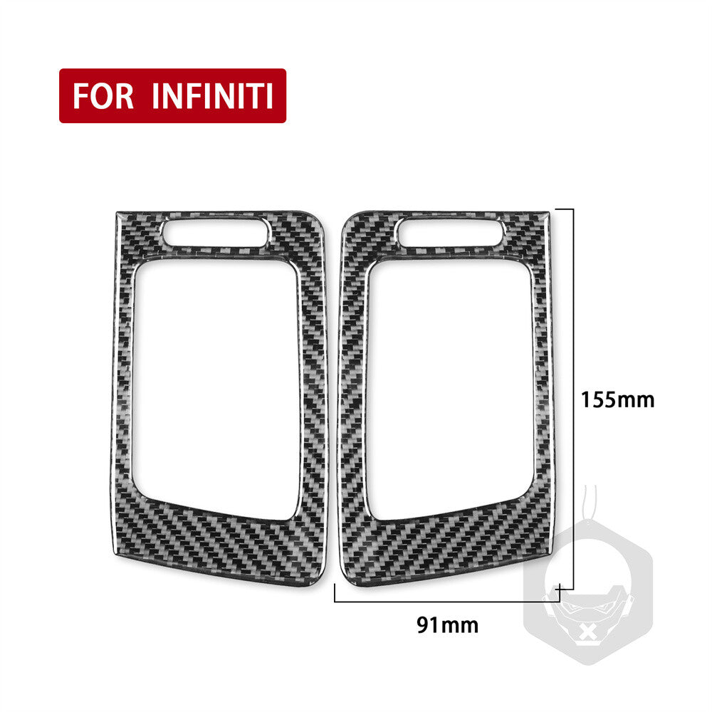 Carbon Fiber Car Side Air Vent Outlet Cover Fit for Infiniti G37 Sedan 2007-2013