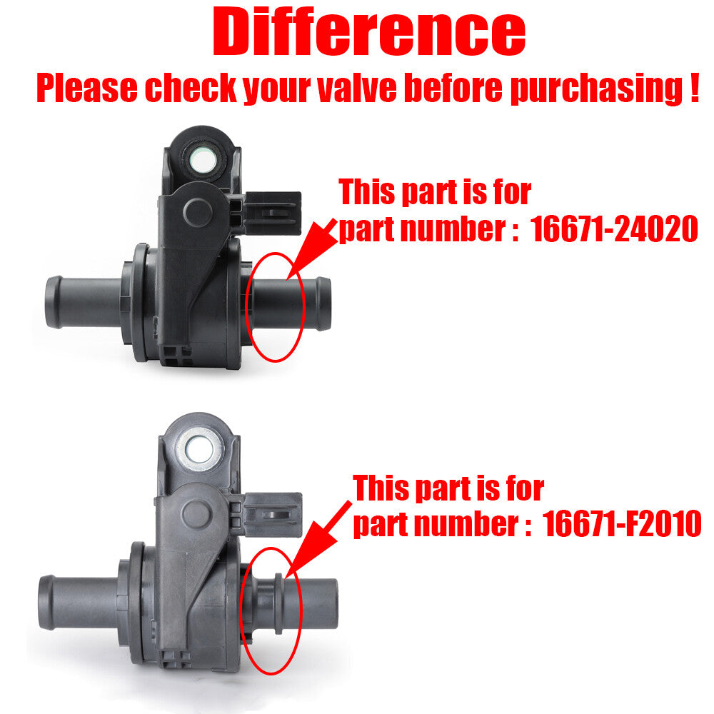 Coolant flow control via valve 16671 - 24020 for Toyota for Avalon for Camry for Corolla