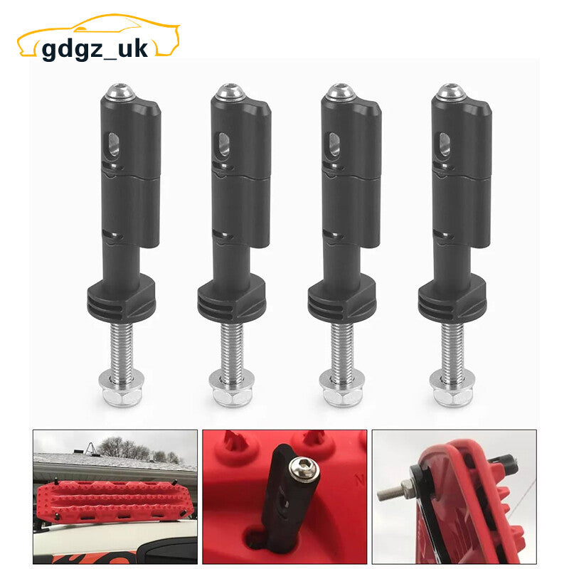 4¡ÁMounting Pins Kit for MaxTrax MKII Recovery/Traction Board Lockable Theftproof