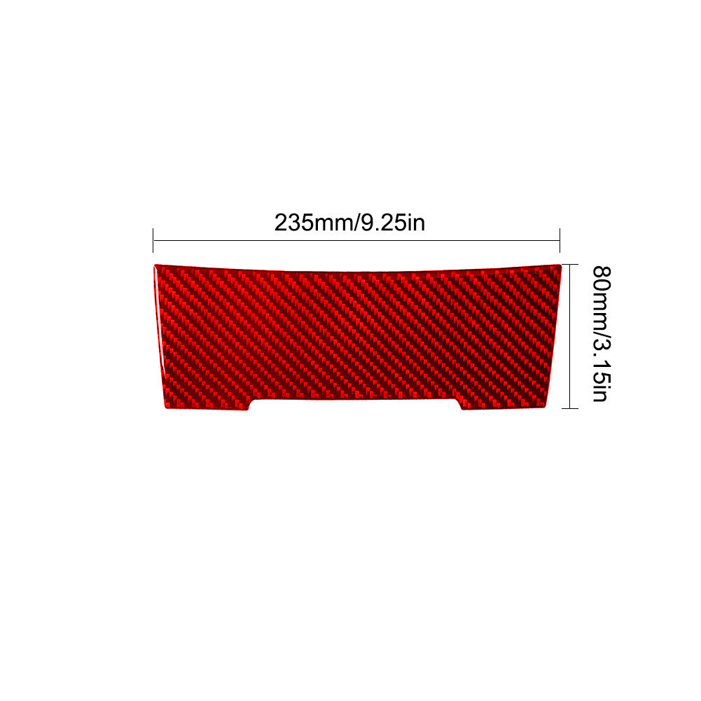 Red Carbon Fiber Below Center Console Trim Cover for Honda Accord Sedan 2008-12