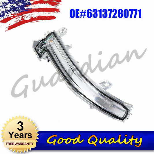 The driver's side left mirror turn signal light 63137280771 is applicable to for BMW 440i and 335i.