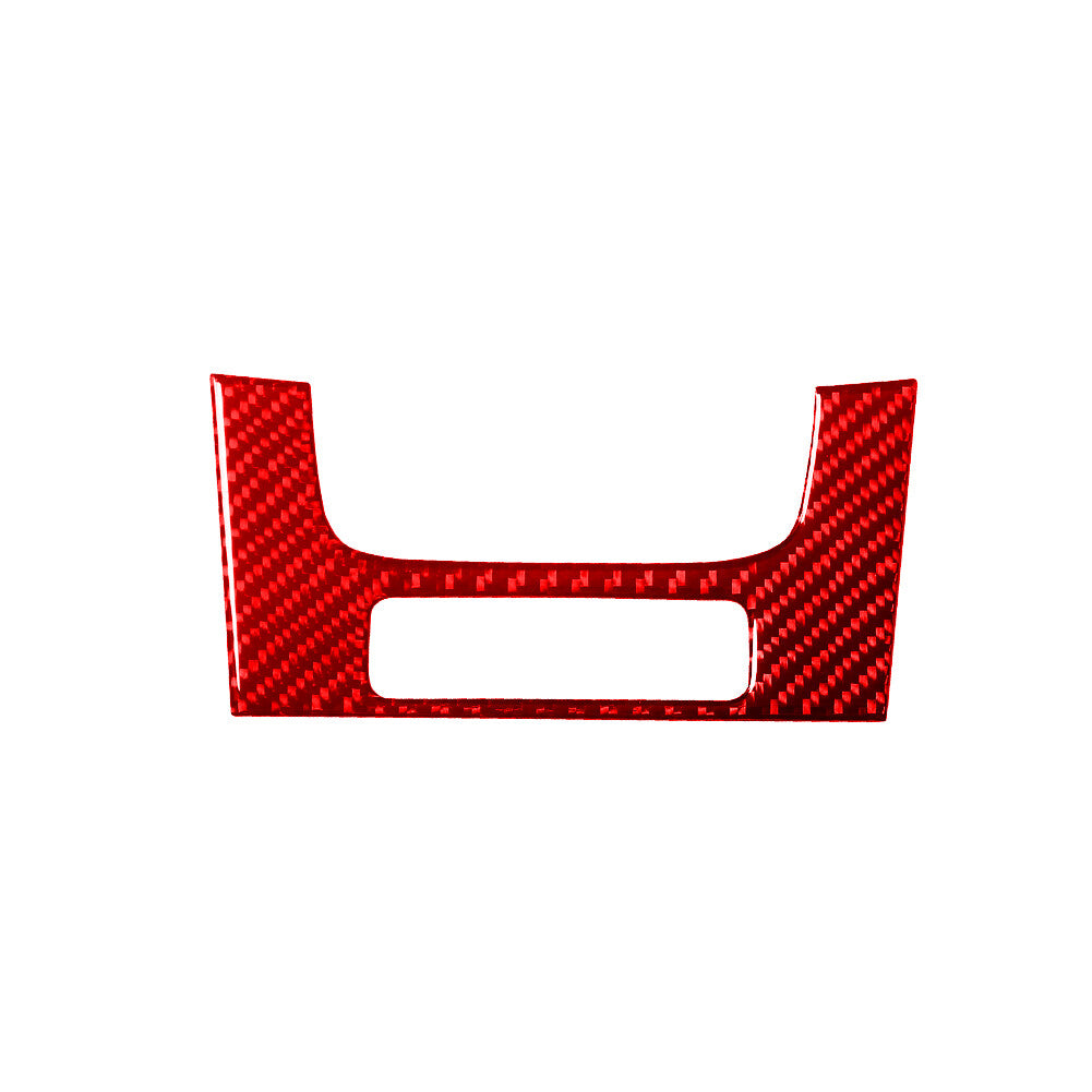 Red Carbon Fiber Floor Console Storage Button Cove Trim for LEXUS RX330 RX350