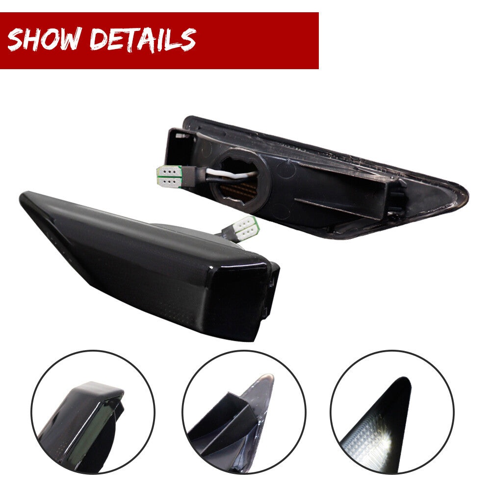 [Plug and Play] Smoke Lens White LED Front Marker Light for 06-08 for Honda Pilot