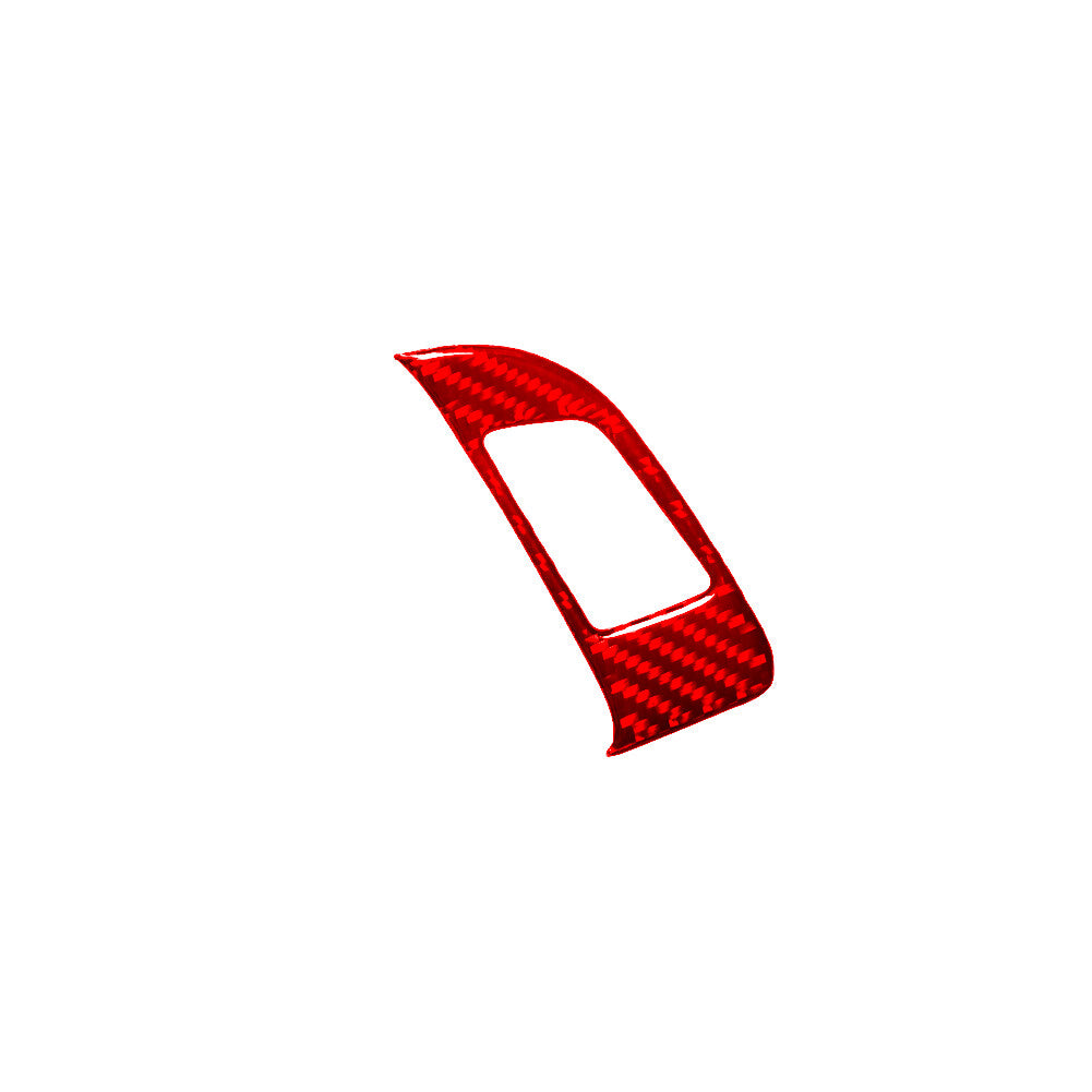 Red Carbon Fiber Double Flashing Button Trim Panel for Audi Q5 2009-2017