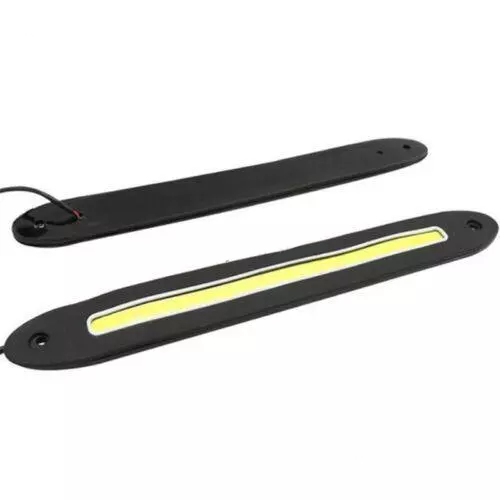 Pair White COB DRL LED Daytime Running Light for Universal Car Driving Fog Lamp