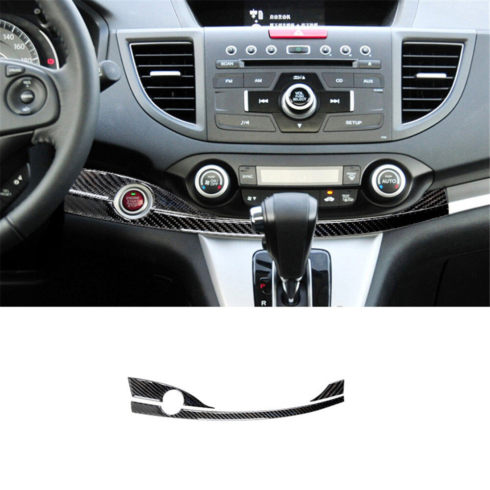 Carbon Fiber Dashboard Climate Control Trim for Honda CRV CR-V 2015-2016 Type-A