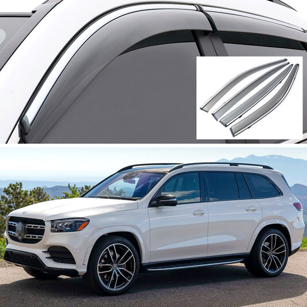 4X Window Deflector Visors Rain Guard Vent Shade for 2020-Up for Mercedes GLS450/580