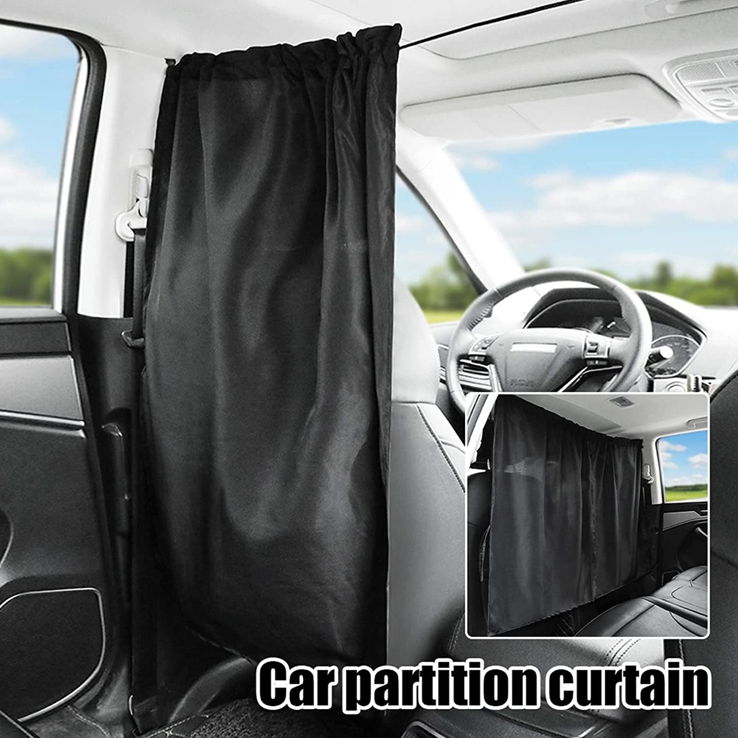 2x for Cadillac Accessory Car Divider Privacy Curtain Partition Window Sunshade