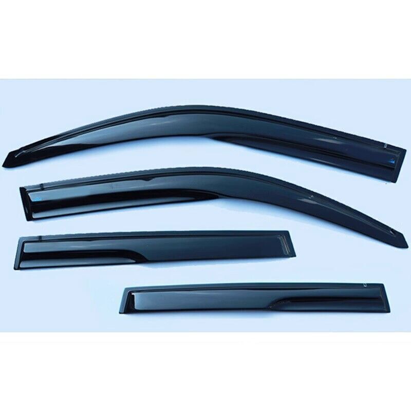 4P Door Window Sun Rain Eyebrow Shield Visor Trim for Toyota Prado LC120 2003-09