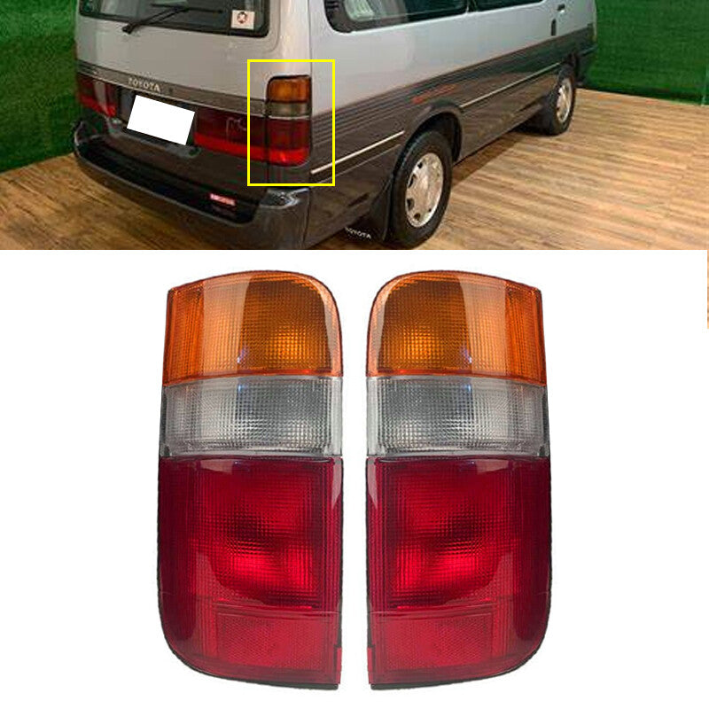 Pair for Toyota Hiace Commuter Van LH112 LH125 1989-2004 Rear Tail Lights