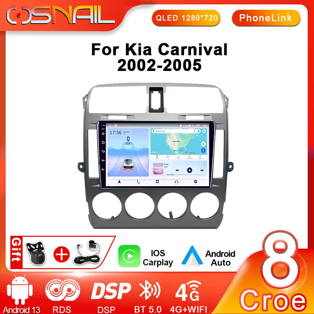 for Kia Carnival Android CarPlay Car Radio GPS Stereo Multimedia Player Screen