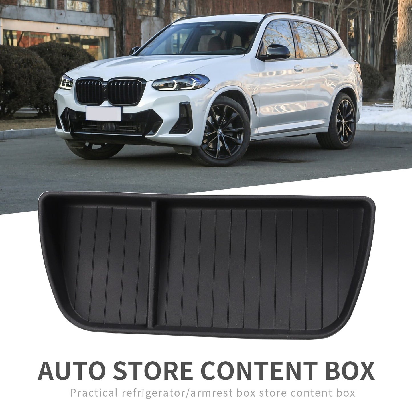 for BMW X3 X4 2020 ~ 2022 M Dashboard Tray Car Console Storage Box Behind Screen