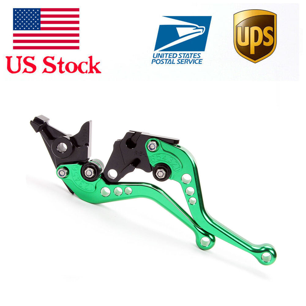 US Short Anodized Brake Clutch Levers for KAWASAKI 650 / 2009-2016