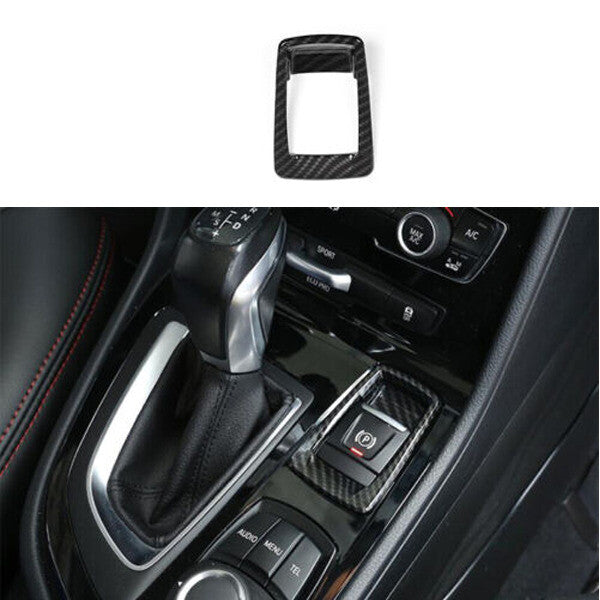 Shifter Hand Brake ABS Carbon Fiber Cover Trim for BMW 2 Series Touring 15-2019
