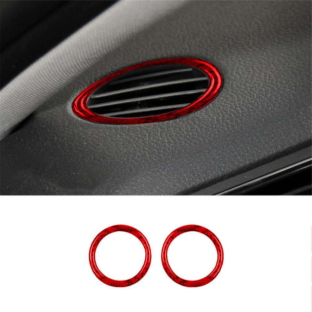 43Pcs Red Carbon Fiber Full Cover Trim Kit for Volkswagen for Jetta Sedan 2011-2014