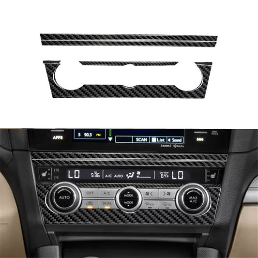 Carbon Fiber A/C Console Panel Cover Trim for Subaru Outback Legacy 2015-2017