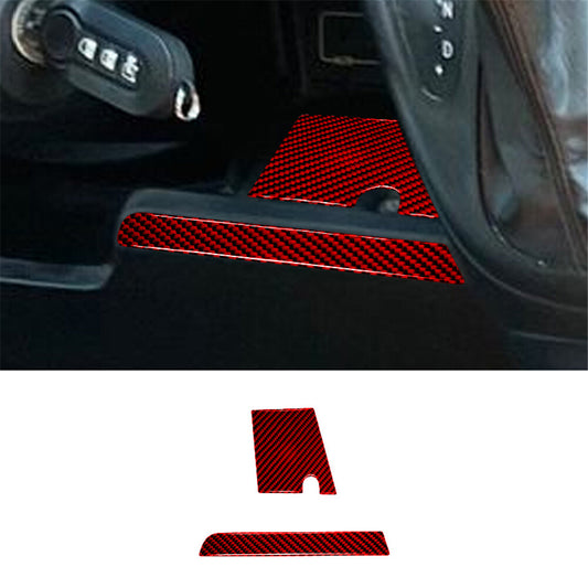 Red Carbon Fiber Right Of Steering Wheel Cover Trim for RAM Promaster 2014-2021