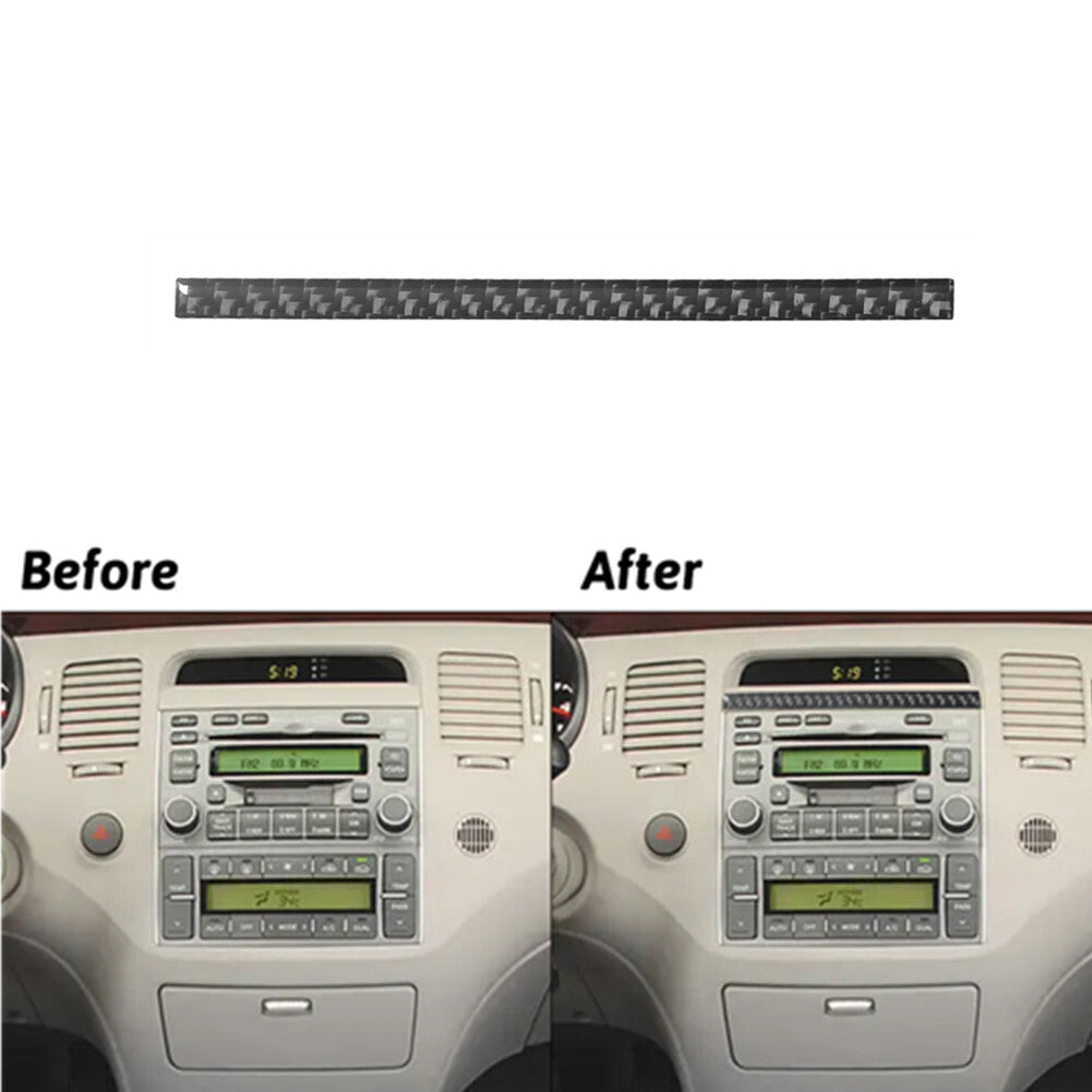Carbon Fiber Interior Above Radio Console Cover Trim for Hyundai Azera 2006-2011