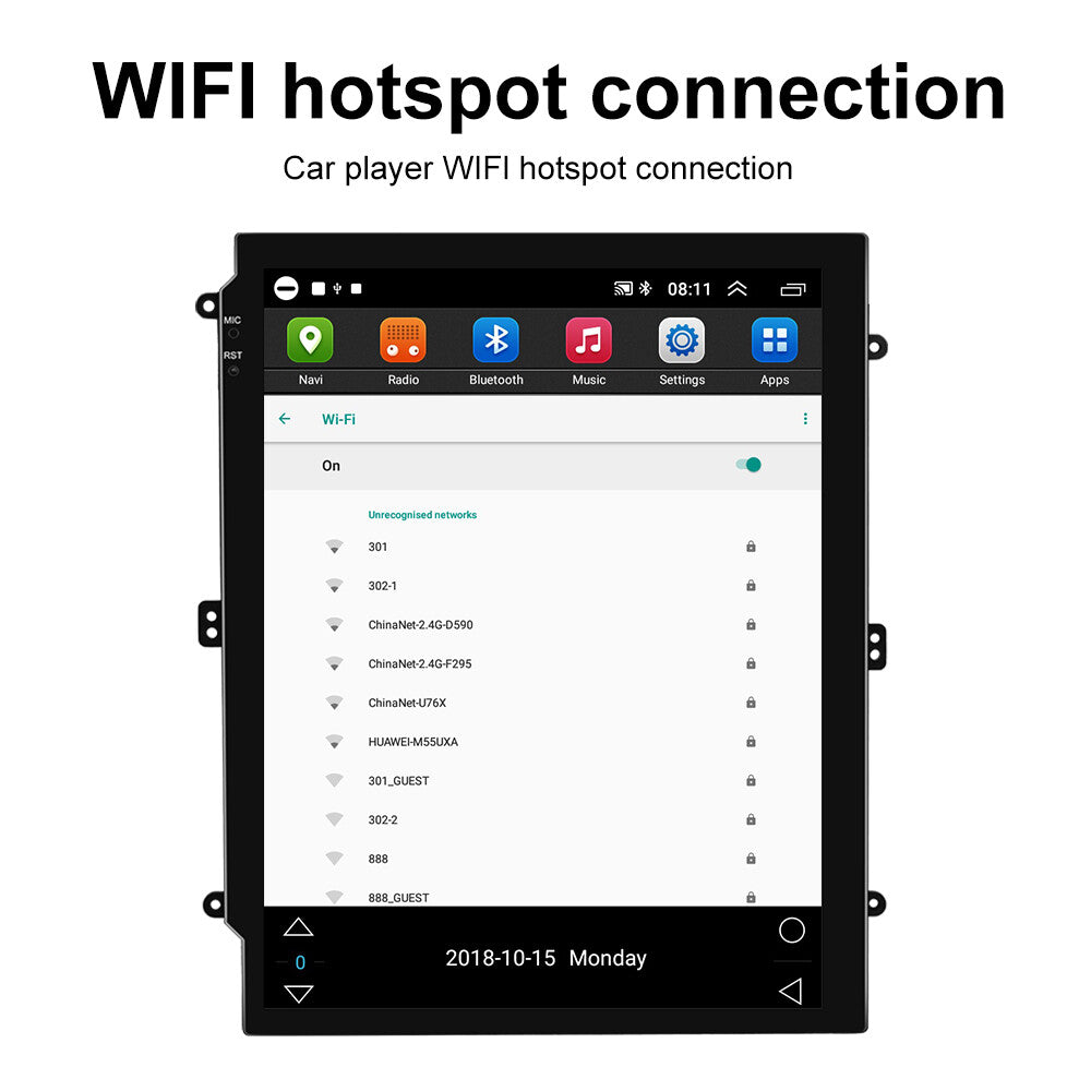 9.7-inch Android 13 Car Stereo Radio GPS Navigation for 2013-2018 for Dodge for Ram 1500 2500 3500