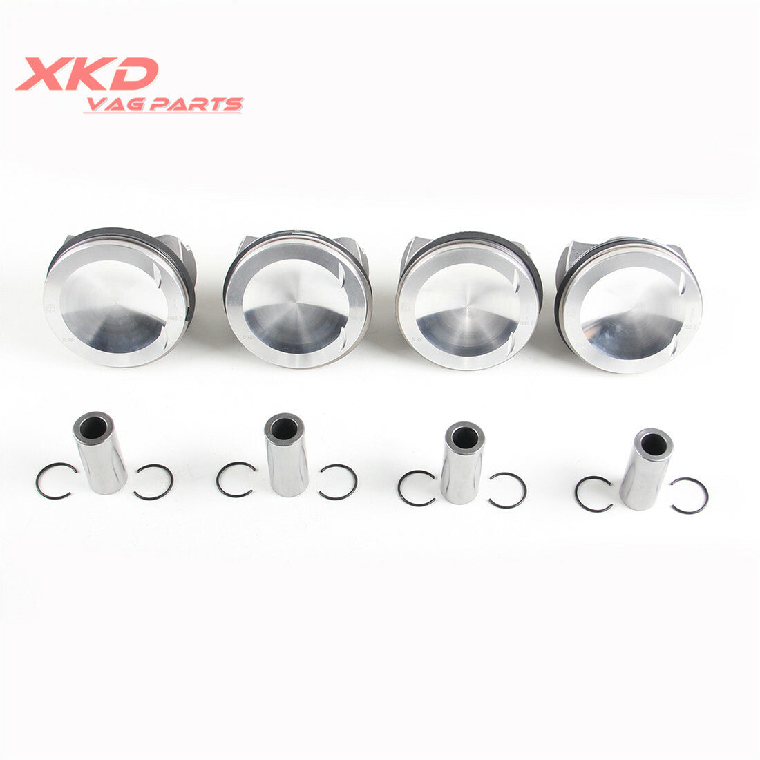 4-piece piston and ring set, ¦µ22 mm, suitable for Volkswagen Polo R, CDLC, CDLF, CDLG, for Audi CDLA, CDMA, CDLB
