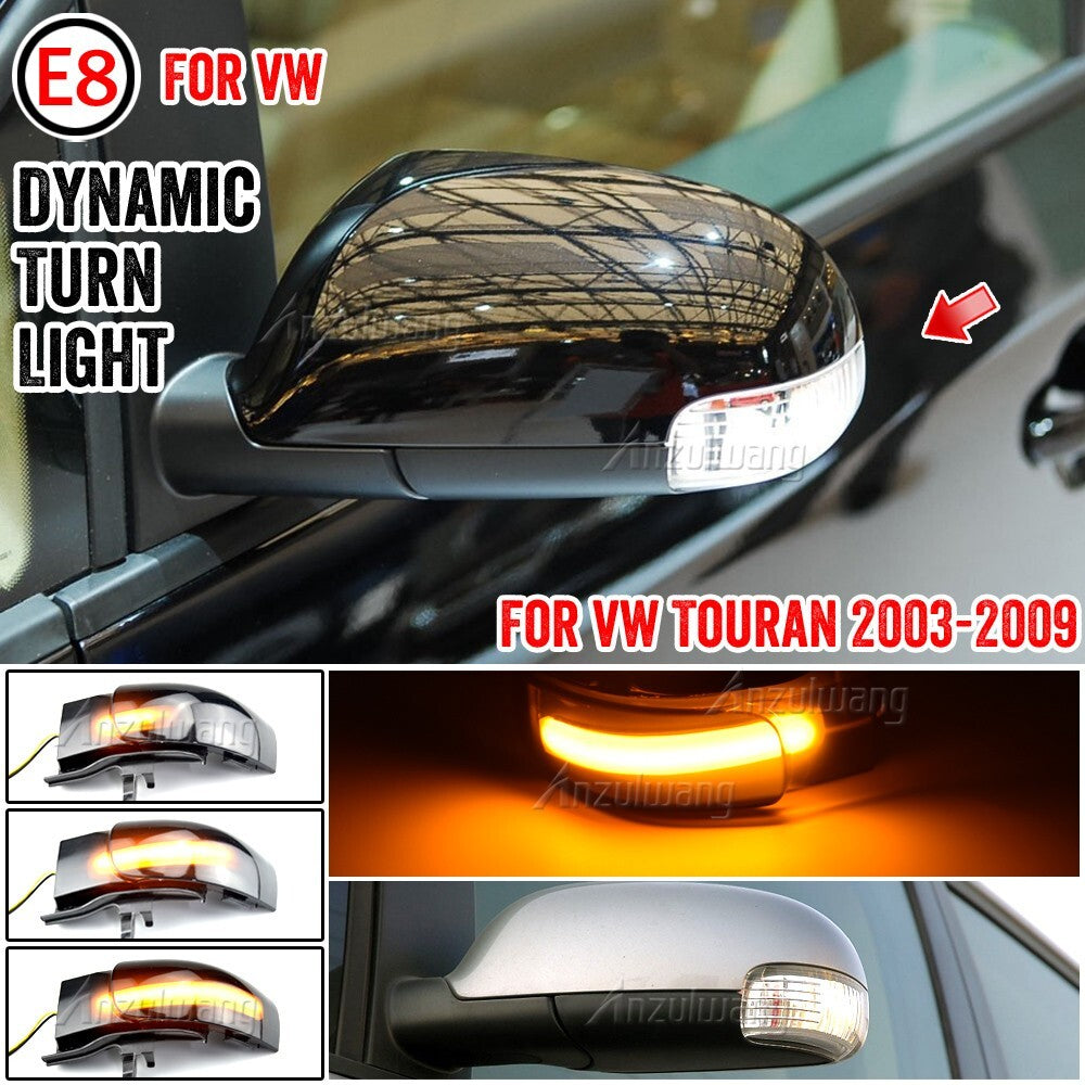 Dynamic Side Turn Signal Light for Volkswagen for VW Touran 2003-2009