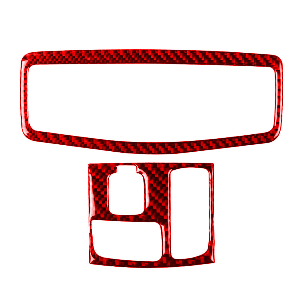 for Mitsubishi Lancer Carbon Fiber Front Reading Light Cover Trim Type B Red