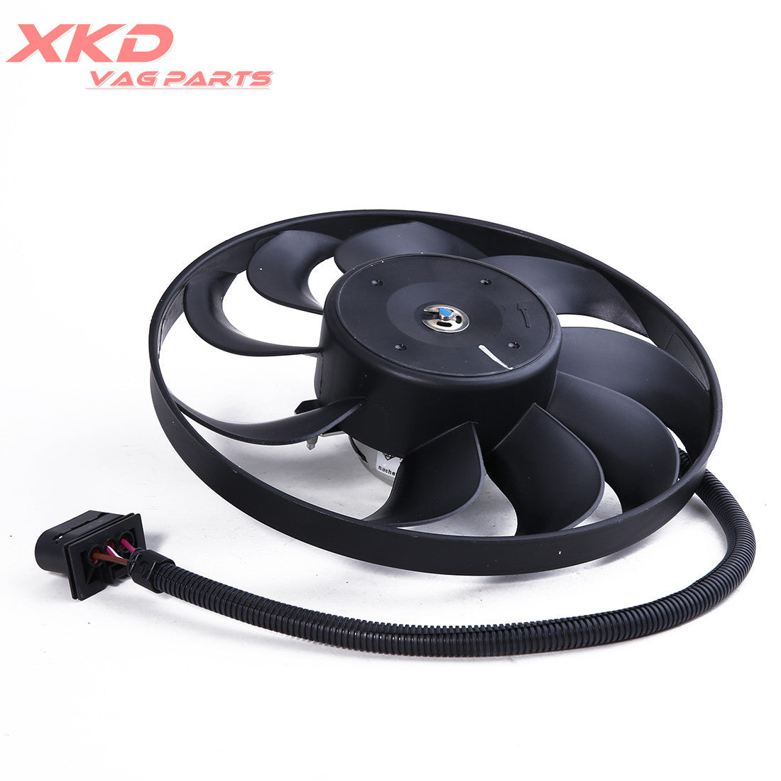 The 290mm radiator cooling fan is suitable for Volkswagen for Golf for Jetta 1.8L, 1.9L, 2.0L, and 1.6L engines.